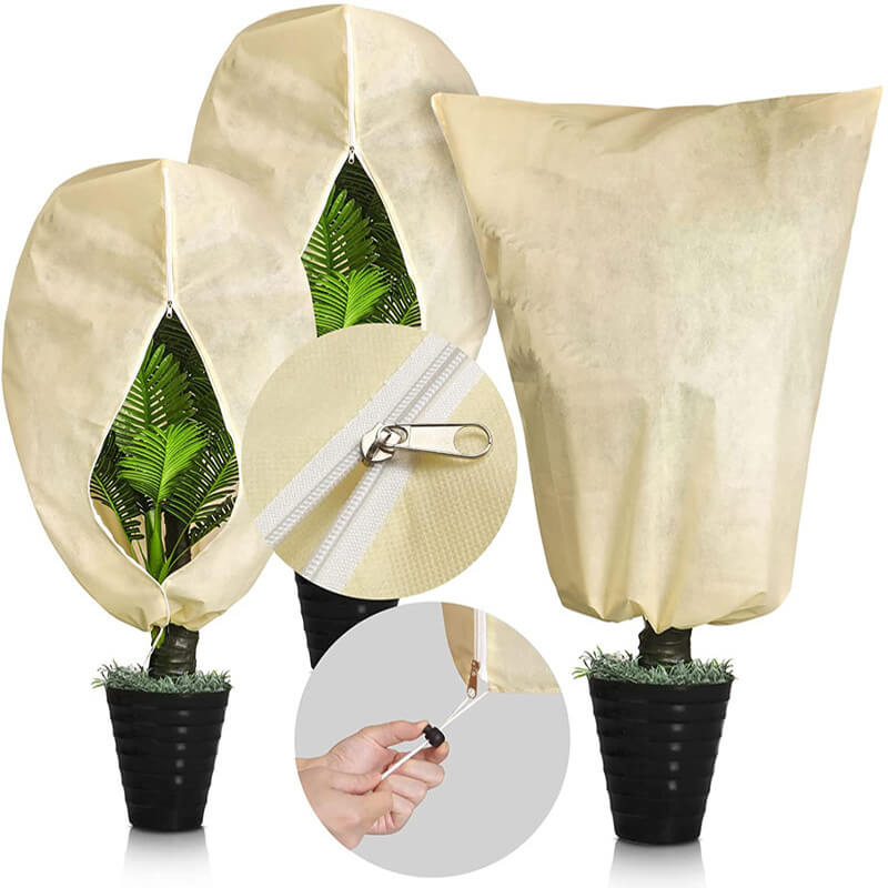 plastic plant covers for winter Reusable Plant Covers for Winter with Zipper Drawstring, Tree Covers for Winter, Frost Protection for Plants – Special Fashion