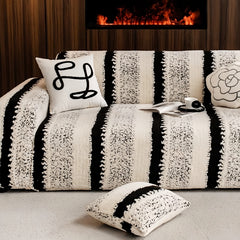 Full-Cover Plush Elastic Sofa Cover