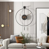 Large Decorative Wall Clock with Pendulum