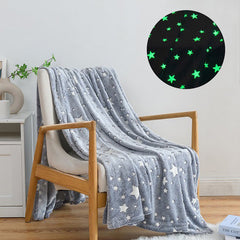 Flannel Glow in The Dark Throw Blanket