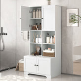 67" Open Multi-Layer Shelving Storage Cabinet