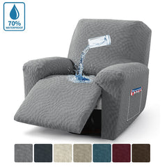 1/2/3 Seater Waterproof Stretch Jacquard Recliner Chair Covers