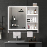 Modern 32x28 inches Bathroom Cabinets with Mirrors and LED Lights