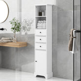 68.3" White Tall Bathroom Cabinet