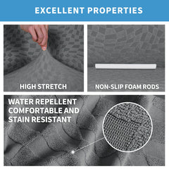 1/2/3 Seater Waterproof Stretch Jacquard Recliner Chair Covers