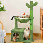Cactus Cat Tree 40" Cat Tower with Large Hammock