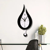 Water Drop Shape Creative Swing Wall Clock