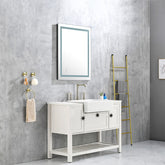 32x24 Inch LED Bathroom Mirror with Frontlit and Backlit