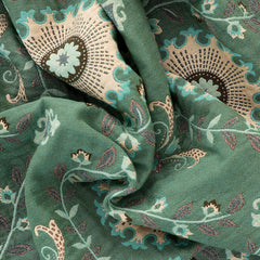 Reversible Boho Cotton Gauze Blanket with Tassel