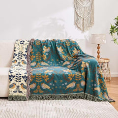 Boho Breathable Cotton Throw Blankets All Season
