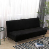 Velvet Stretch Armless Sofa Slipcover
