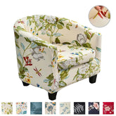 2 Piece Printed Club Chair Slipcover