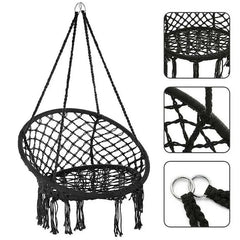 Macrame Hanging Swing Chair with Hardware Kits