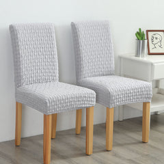 Chair Cover Solid Colored Jacquard Polyester Slipcovers