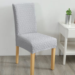 Chair Cover Solid Colored Jacquard Polyester Slipcovers