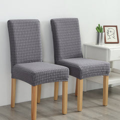Chair Cover Solid Colored Jacquard Polyester Slipcovers