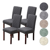 Stretch Jacquard Kitchen Dining Room Chair Covers