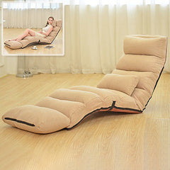 Adjustable Lazy Sofa Lounger Chair for Gaming, Reading, with Pillow