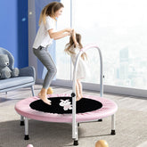 40inch Kids Trampoline, Foldable Rebounder with Adjustable Handle