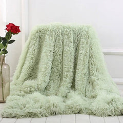 Fluffy Faux Fur Throw Blanket |Soft Plush fuzzy blankets for Couch Sofa