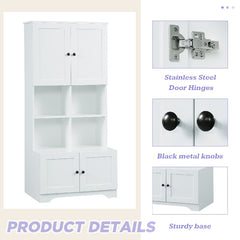 67" Open Multi-Layer Shelving Storage Cabinet