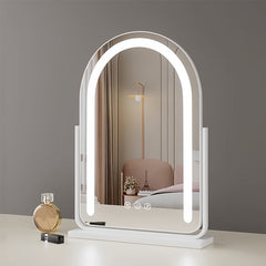 Arched Desktop LED Makeup Mirror