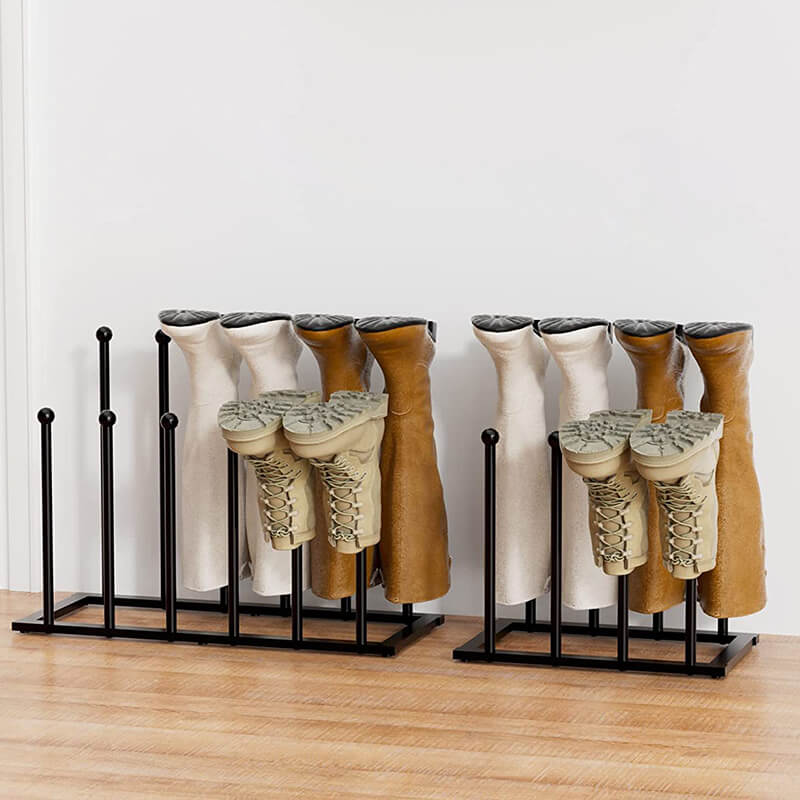 Freestanding Boots Rack Organizer,Metal Shoe Rack for Boots,4/6 Pair ...