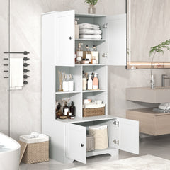 67" Open Multi-Layer Shelving Storage Cabinet