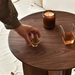19.7" Nordic Solid Wood Side Table