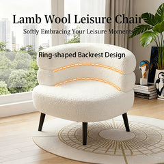 Modern Teddy Velvet Accent Chair And Vanity Chair
