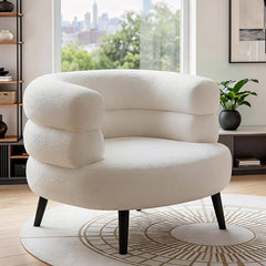 Modern Teddy Velvet Accent Chair And Vanity Chair