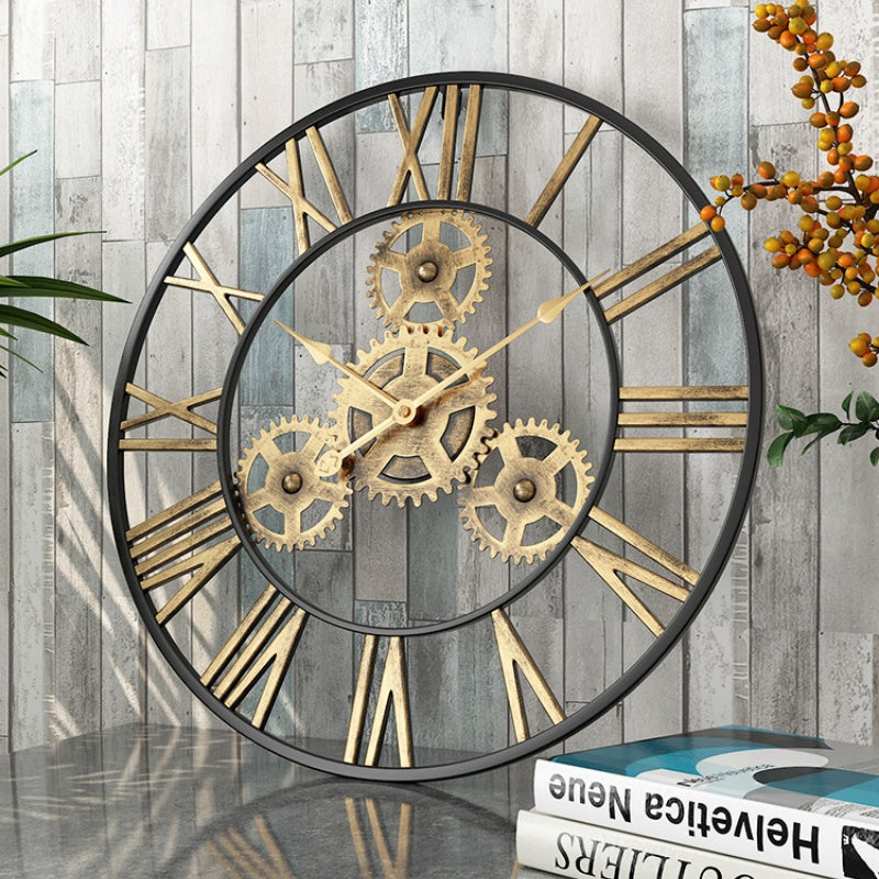 Creative Retro Gear Wall Clock