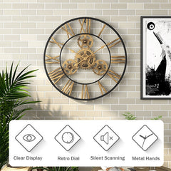 Creative Retro Gear Wall Clock