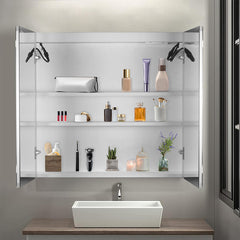 32 Inch Double Door LED Bathroom Mirror Cabinet