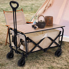 Outdoor Foldable Wagons Carts with Table Board
