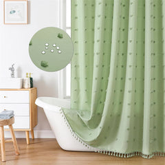 Waterproof Boho Shower Curtain with Hooks