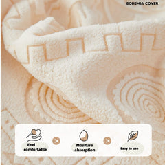 Bohemian Jacquard Sofa Cover, Anti-cat scratching All-season Couch Cover