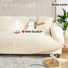 Bohemian Jacquard Sofa Cover, Anti-cat scratching All-season Couch Cover