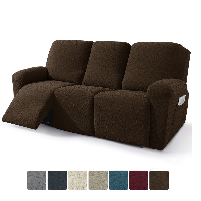 1/2/3 Seater Waterproof Stretch Jacquard Recliner Chair Covers