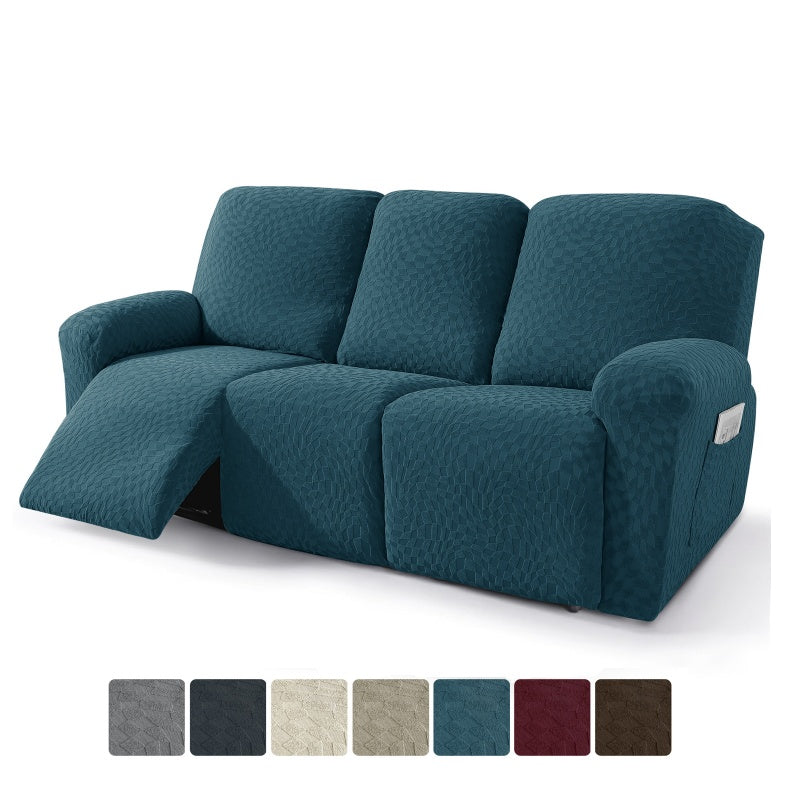 1/2/3 Seater Waterproof Stretch Jacquard Recliner Chair Covers