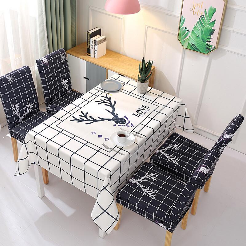 Rectangle Printed Tablecloth& Chair Covers