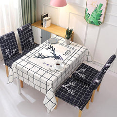 Rectangle Printed Tablecloth& Chair Covers