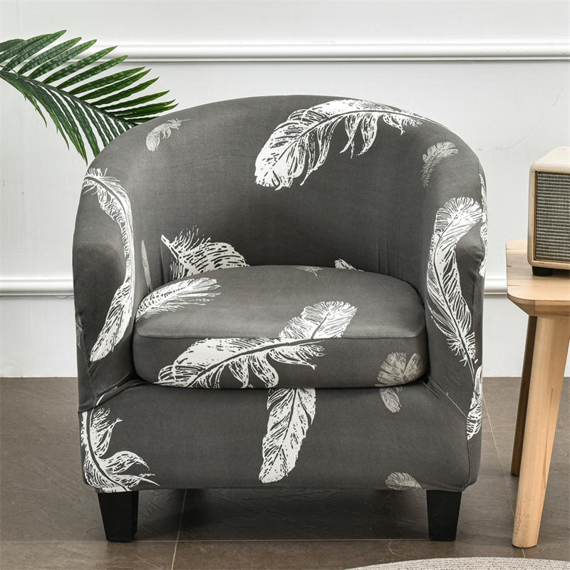 2 Piece Printed Club Chair Slipcover