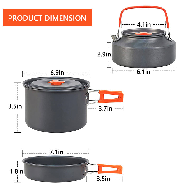 Camping Cookware Mess Kit