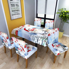 Washable Dust-Proof Christmas Chair and Table Covers