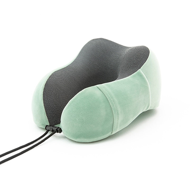 Adjustable Memory Foam Travel Pillow with Storage Bag