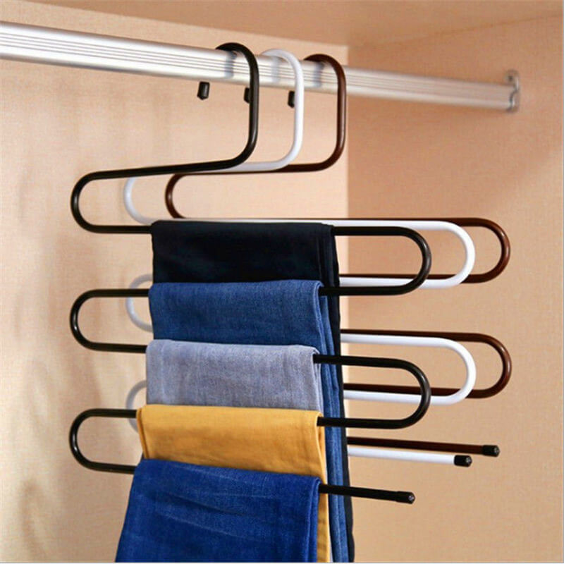 3 Pcs S-Type Pants Hangers Set