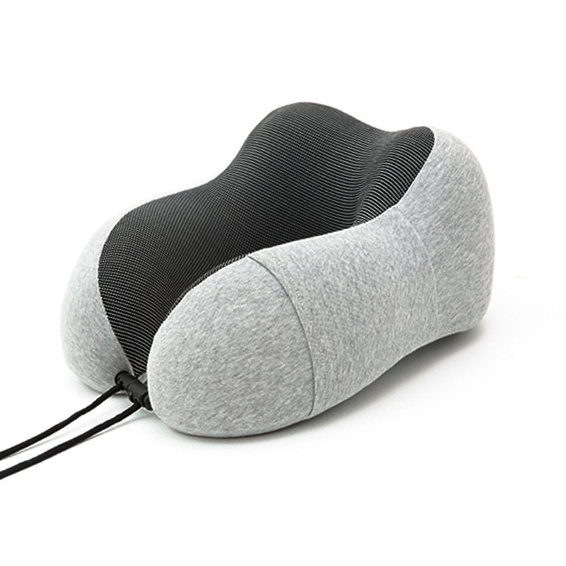 Adjustable Memory Foam Travel Pillow with Storage Bag