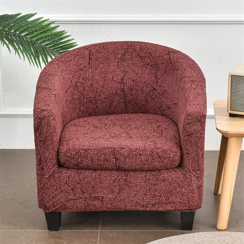 2 Piece Printed Club Chair Slipcover
