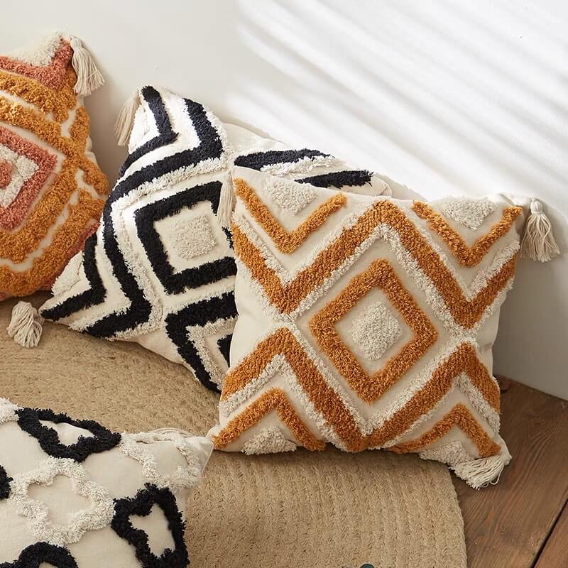 Boho Decorative Pillows & Pillow Covers for Bed Couch